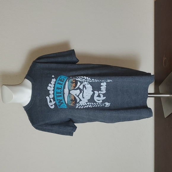M/L unisex "Feelin' Willie Fine" gray tshirt (see measurements) - Picture 1 of 8